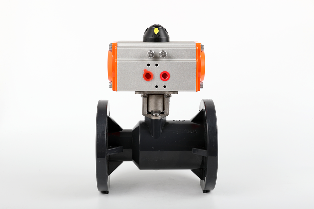 平远气动法兰一体球阀